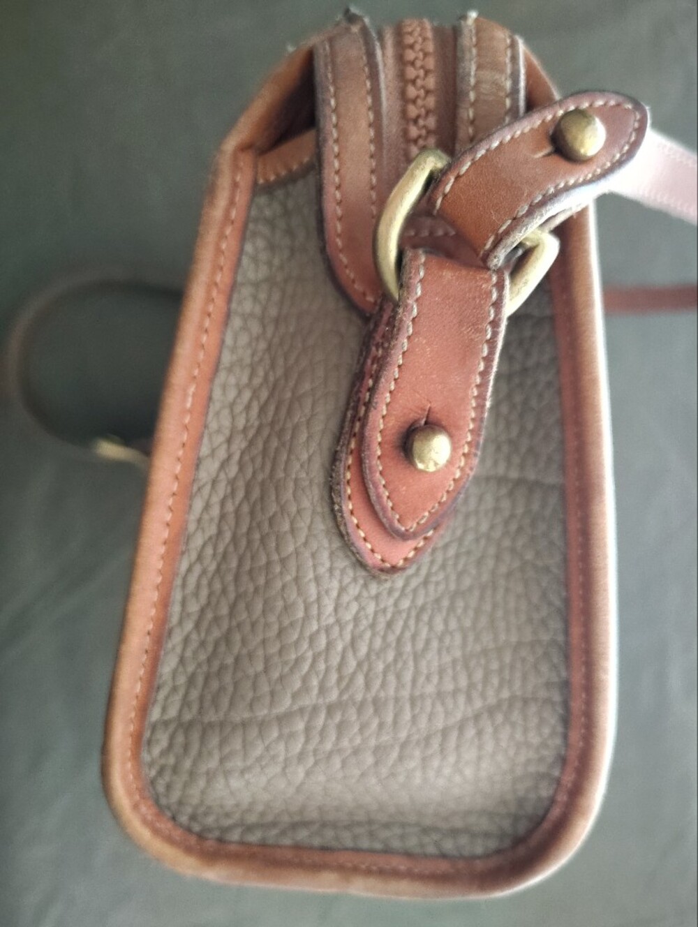 Vintage Dooney & Bourke All-Weather Leather Zip Crossbody Bag - AS IS - Picture 8 of 10